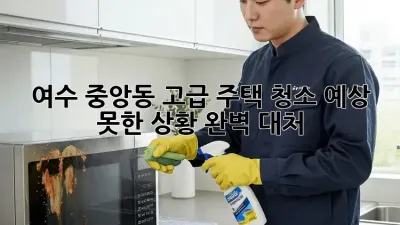 여수 중앙동 고급 주택 청소: 예상 못한 상황 완벽 대처!